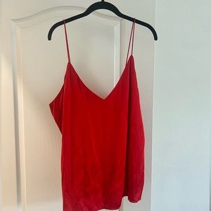 Something Navy Red Tank SZ L